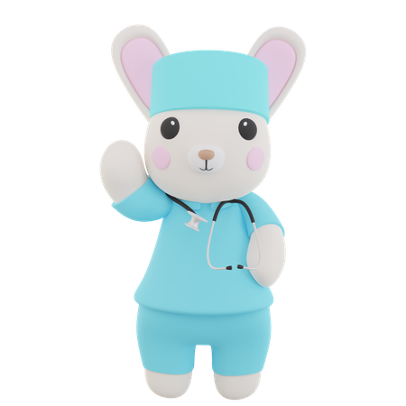 Docteur lapin  3D Icon