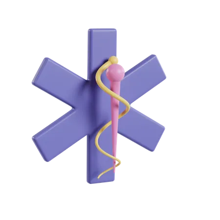 Symbole du médecin  3D Illustration