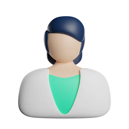 Doctor Avatar Woman 3D Icon