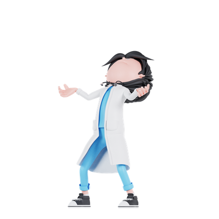 Doctor angry pose  3D Icon