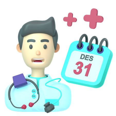 Doctor Appointment 3D Icon