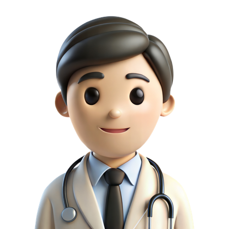 Médico Avatar  3D Icon