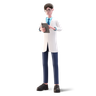 3d checking patient report illustration