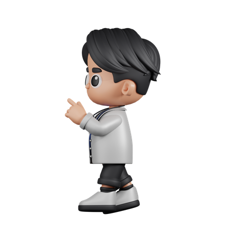 Doctor Con Toque A La Izquierda  3D Illustration