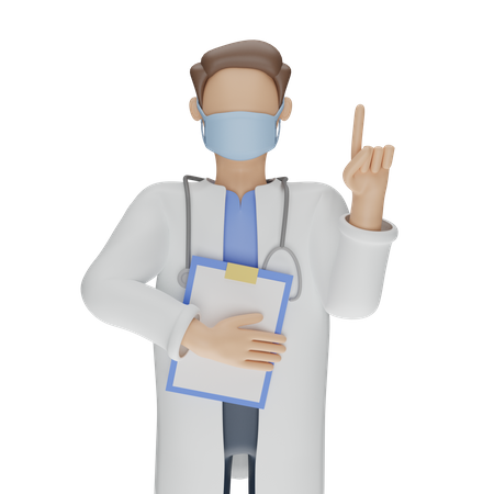 Doctor consultation 3D Illustration