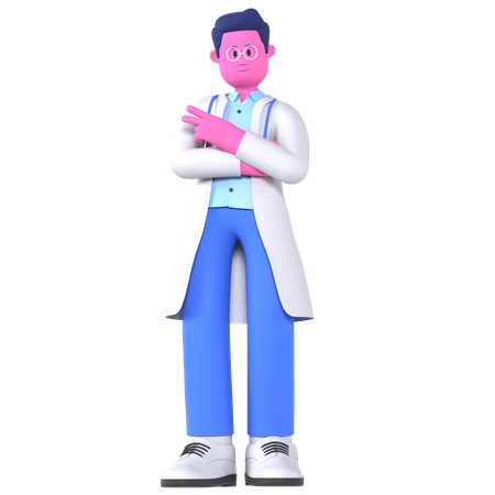 Doctor Cool Pose  3D Icon