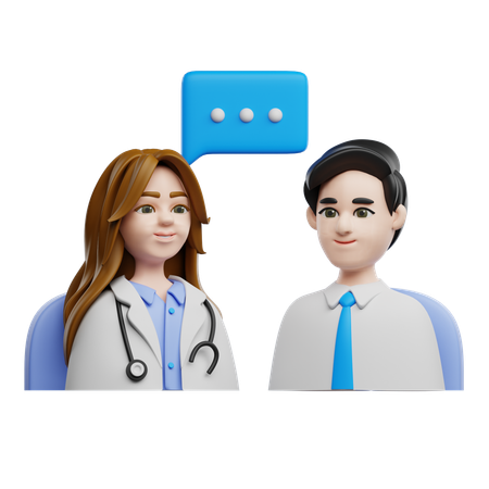 Doctor Counseling  3D Icon