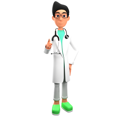 Doctor dando asesoramiento médico médico  3D Illustration