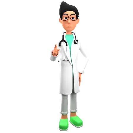 Doctor dando asesoramiento médico médico  3D Illustration