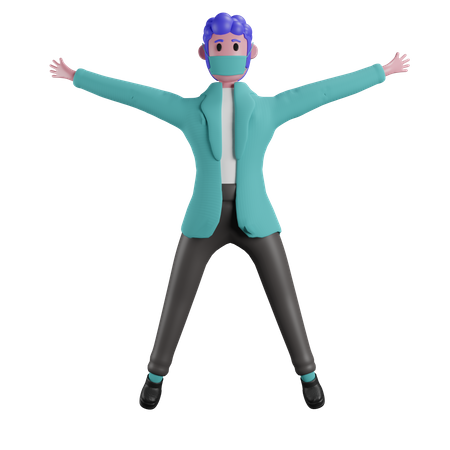 Doctor doing exercise  3D Illustration