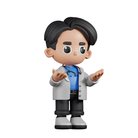 Doctor enojado  3D Illustration