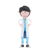 doctor enojado de pie