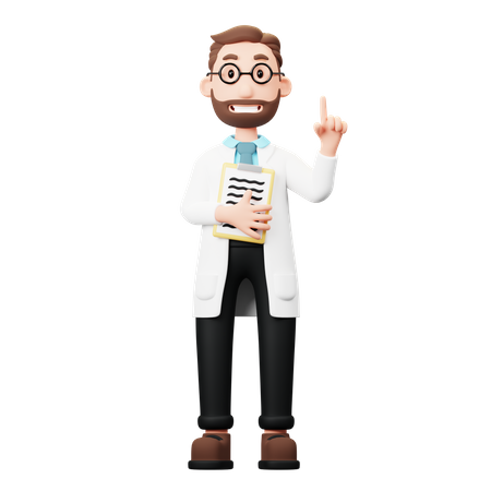 Doctor Explaining  3D Illustration