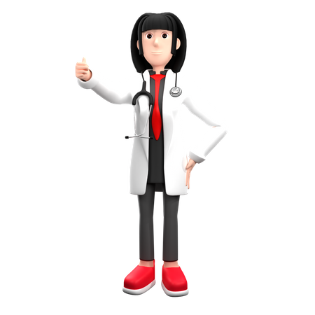 Doctor Giving Advice 3D Illustration