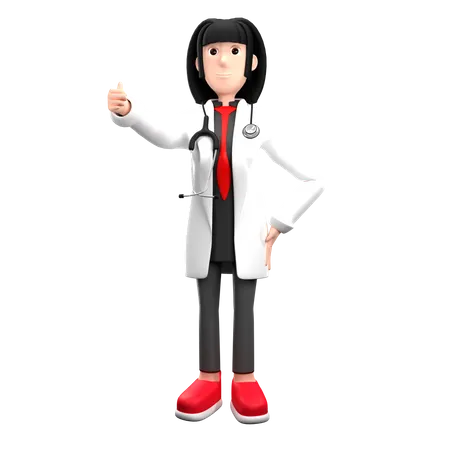 Doctor Giving Advice  3D Illustration
