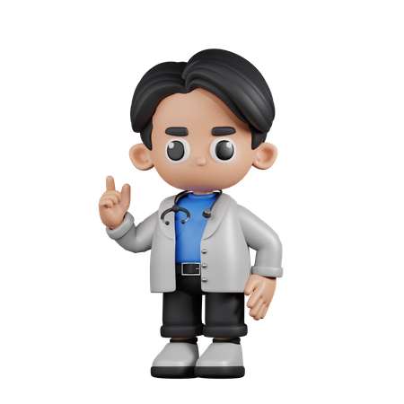 Doctor Giving Advise  3D Illustration