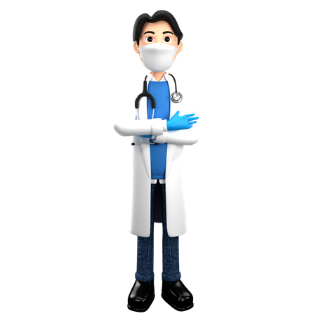 Doctor Giving Instructions  3D Illustration