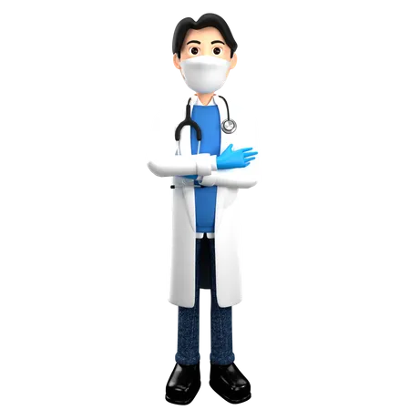 Doctor Giving Instructions  3D Illustration