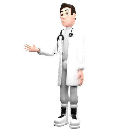 Doctor Giving Instructions  3D Illustration