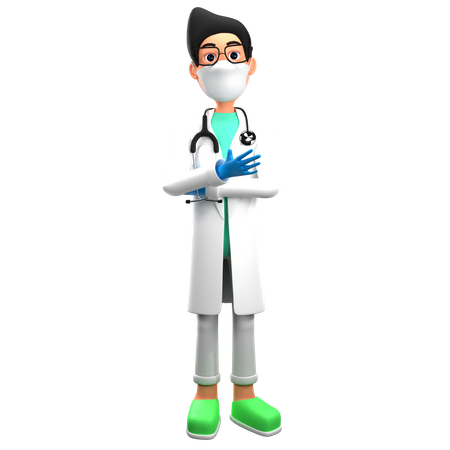 Doctor Giving Instructions  3D Illustration