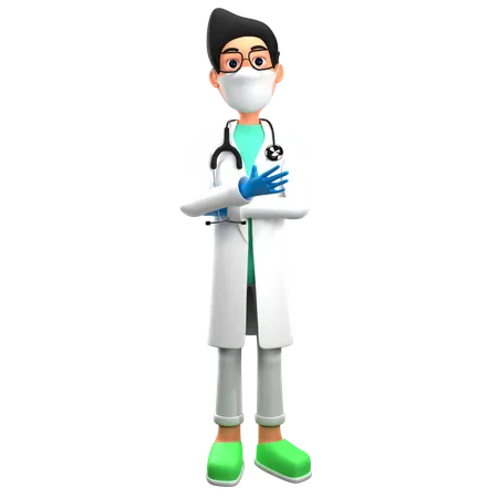 Doctor Giving Instructions  3D Illustration