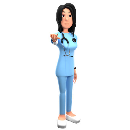 Doctor Giving Medical Advice 3D Illustration