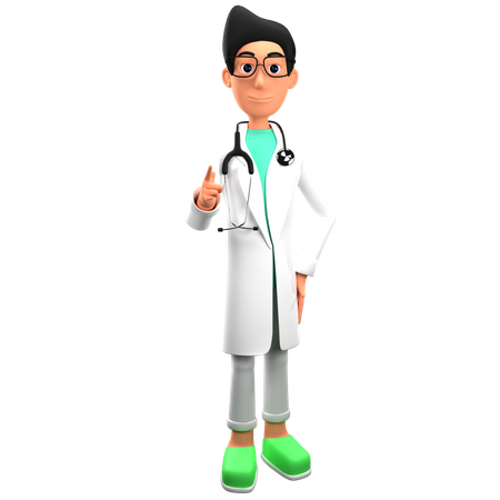 Doctor Giving Medical Medical Advise  3D Illustration