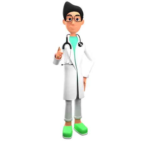 Doctor Giving Medical Medical Advise  3D Illustration