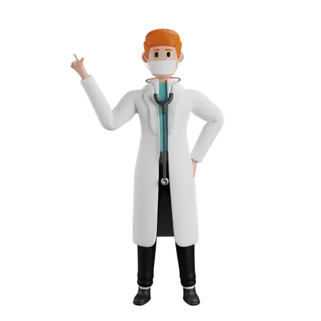 Doctor giving medical advise  3D Illustration