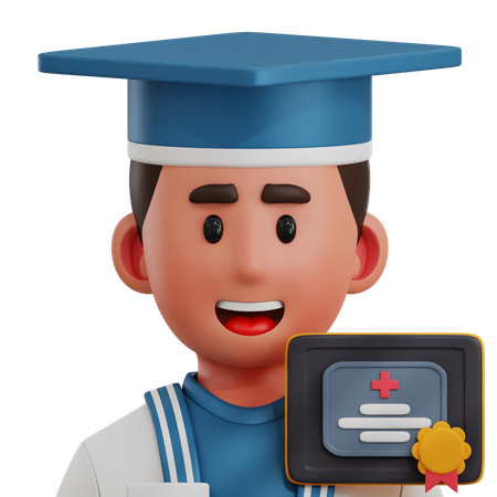 Doctor Graduation  3D Icon