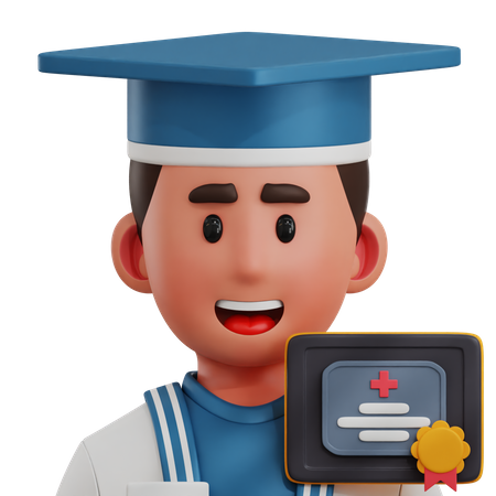 Doctor Graduation  3D Icon