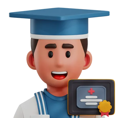 Doctor Graduation  3D Icon