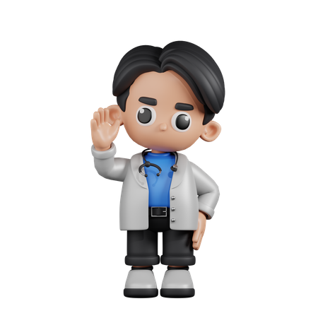 Doctor Greeting  3D Icon