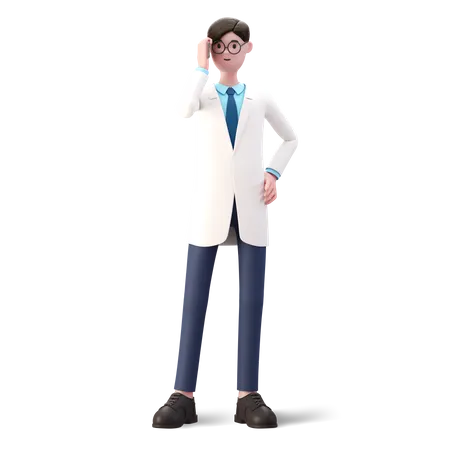 Doctor hablando por telefono  3D Illustration