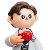 Doctor Is Drinking Hot Coffee