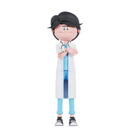 Doctor is standing pose  3D Icon