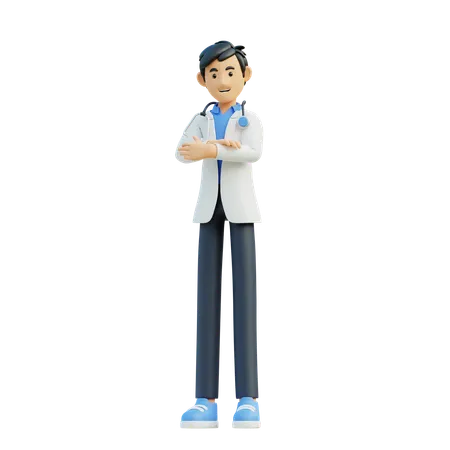 Doctor masculino  3D Illustration