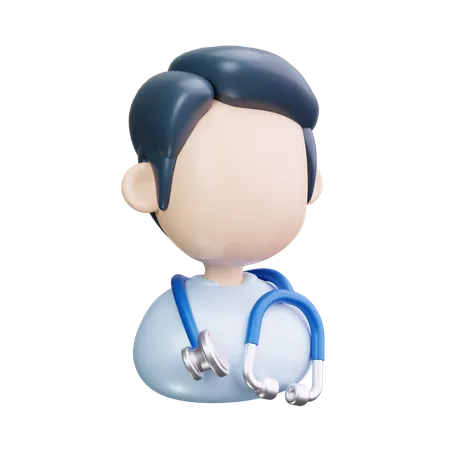 Doctor masculino  3D Icon