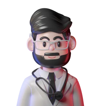 Doctor masculino  3D Icon