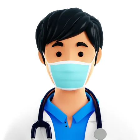 Doctor masculino  3D Icon