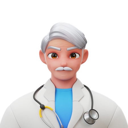 Doctor Old Man  3D Icon