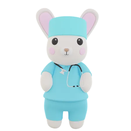 Doctor Rabbit  3D Icon