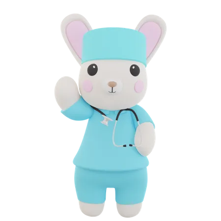 Doctor Rabbit  3D Icon