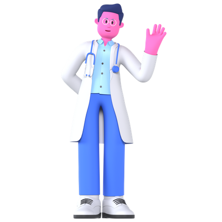 Doctor Say Hello  3D Icon