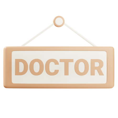 Doctor Sign  3D Icon