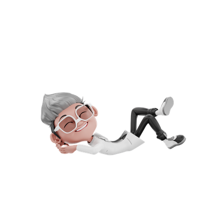 Doctor taking rest  3D Illustration