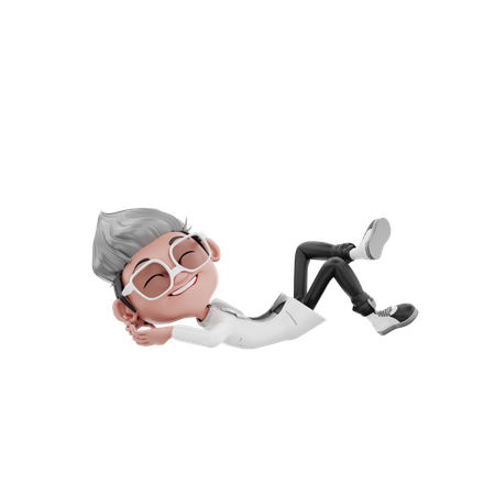 Doctor taking rest 3D Illustration