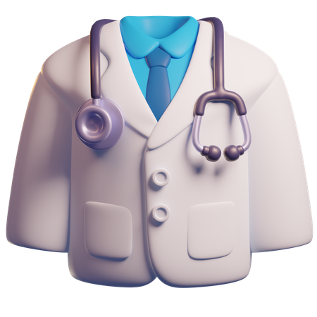 医者の制服  3D Icon