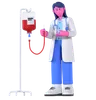 Doctor With Blood Bag