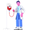 Doctor With Blood Bag